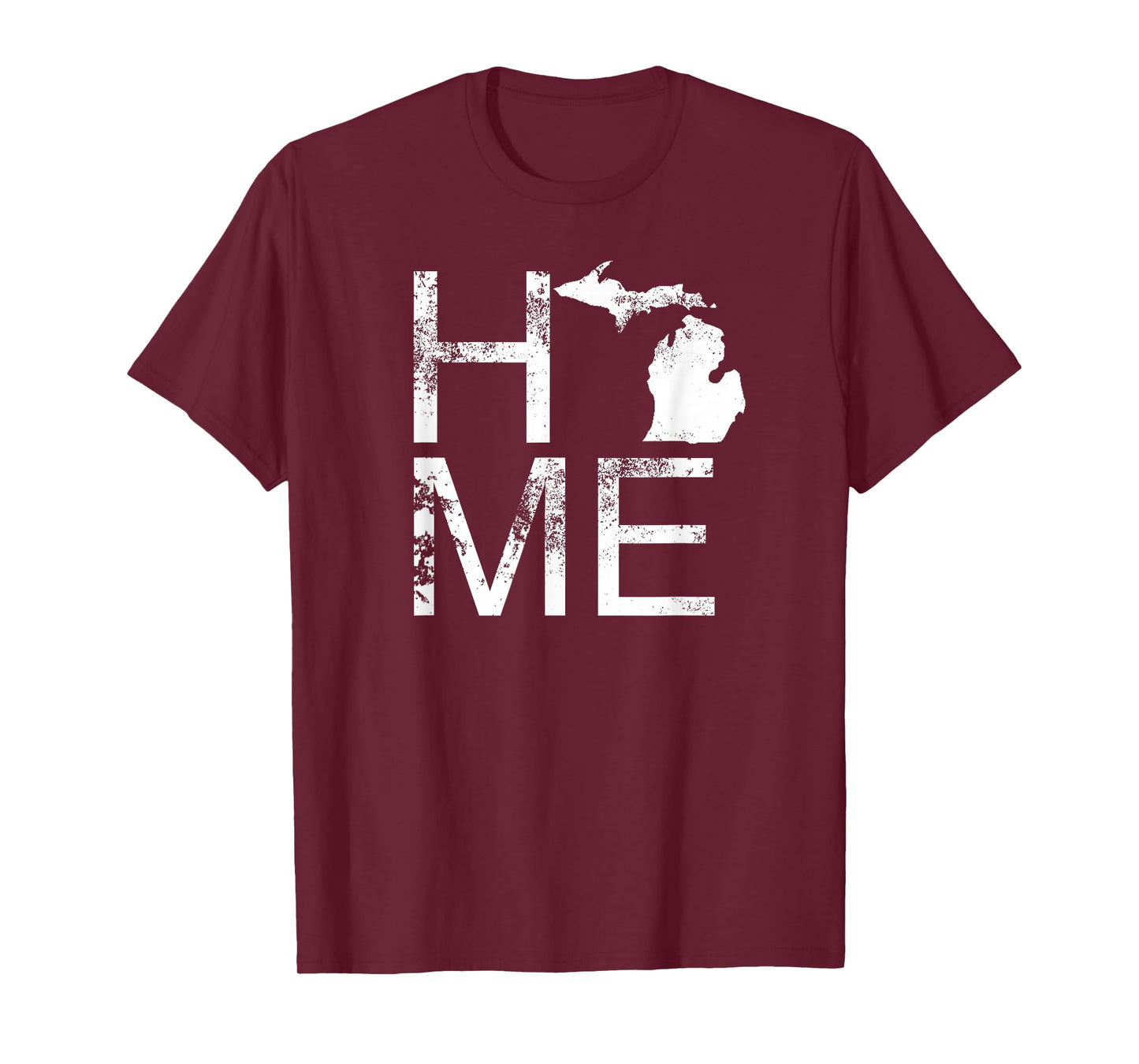 Michigan Home Shirt MI State Love Pride Map Distressed Tee T-Shirt