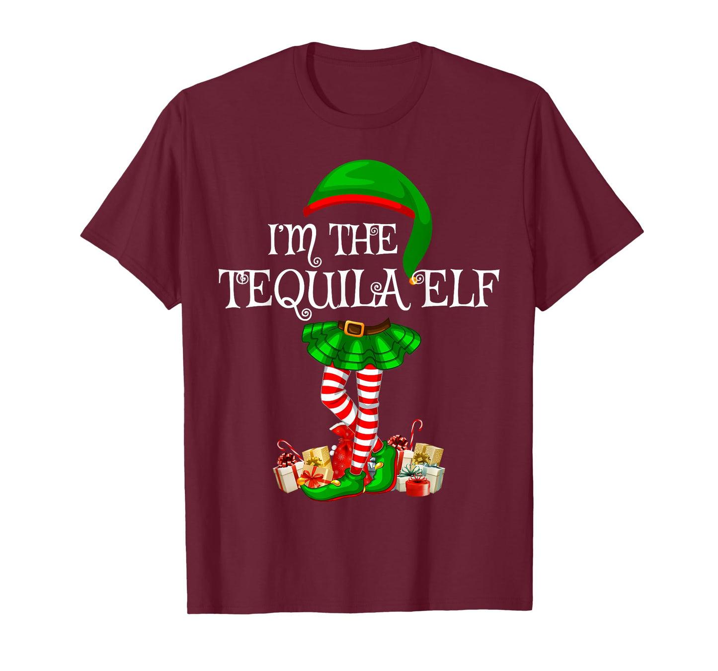 Matching Family Group I'm The Tequila Elf Christmas T-Shirt
