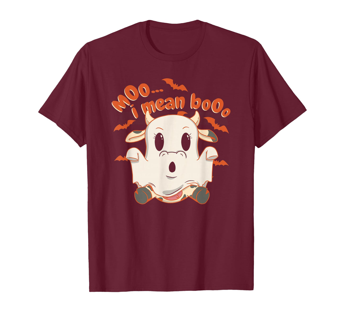 Halloween Moo Cow Dressed as a Ghost T-Shirt