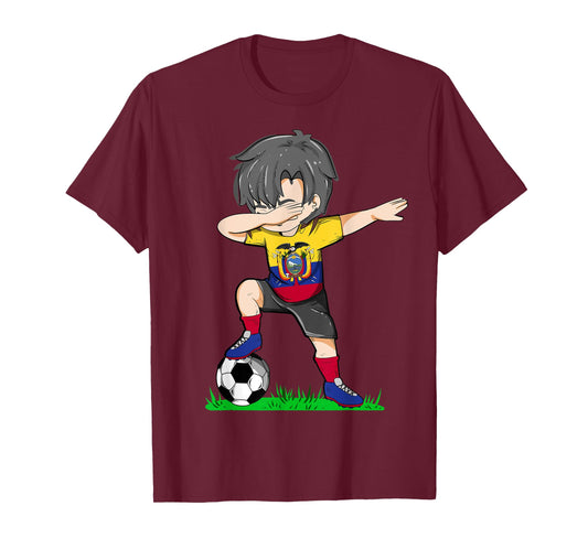 Soccer Ecuador Jersey Shirt Ecuador Flag Football Boys Men T-Shirt