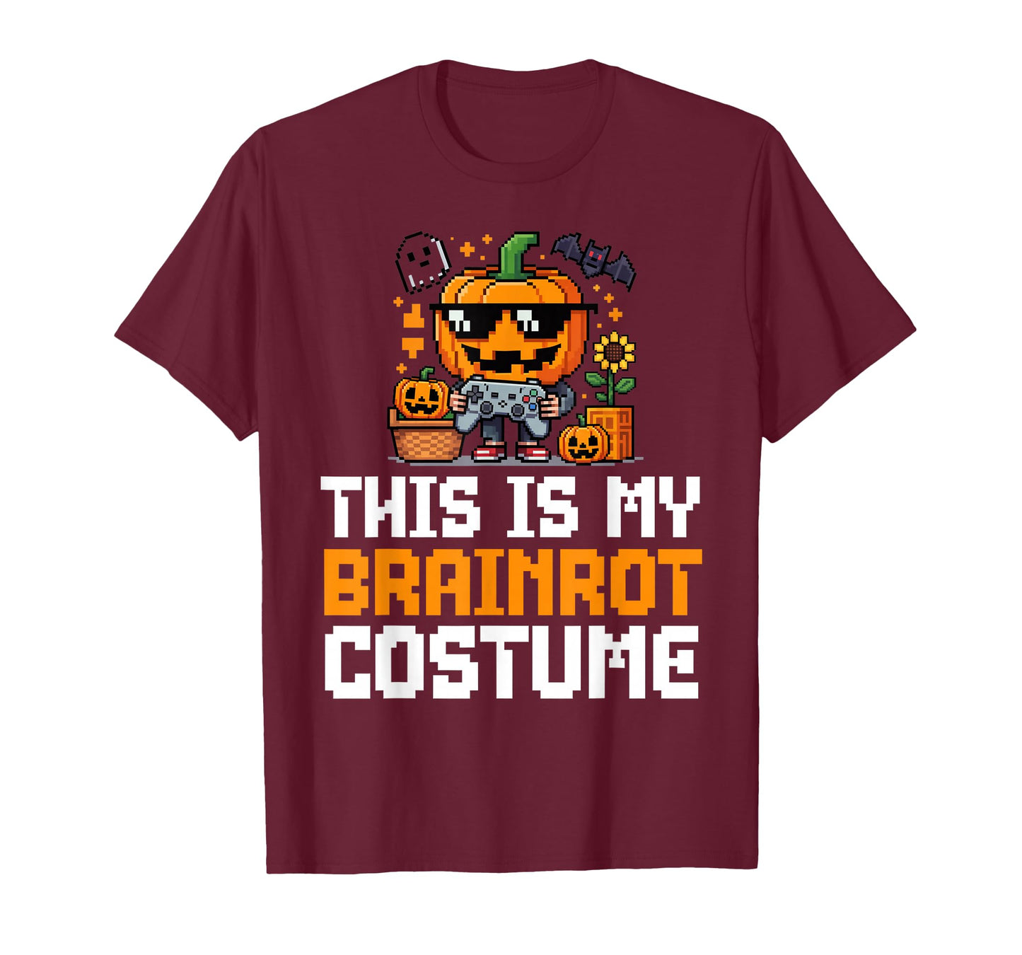 This is My Brain Rot Costume Halloween Shirt Kids Gamer T-Shirt
