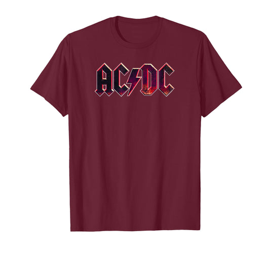 AC/DC Rock Music Band Raw Distressed Logo T-Shirt