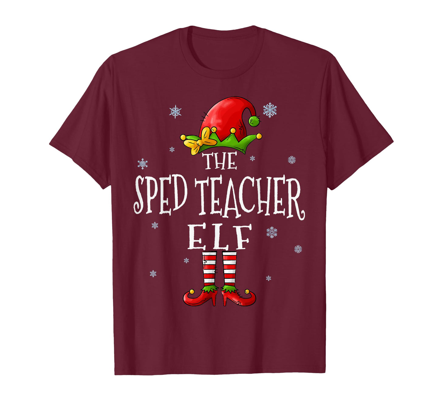 The Sped Teacher Elf Squad Funny Groupe Matching Christmas T-Shirt
