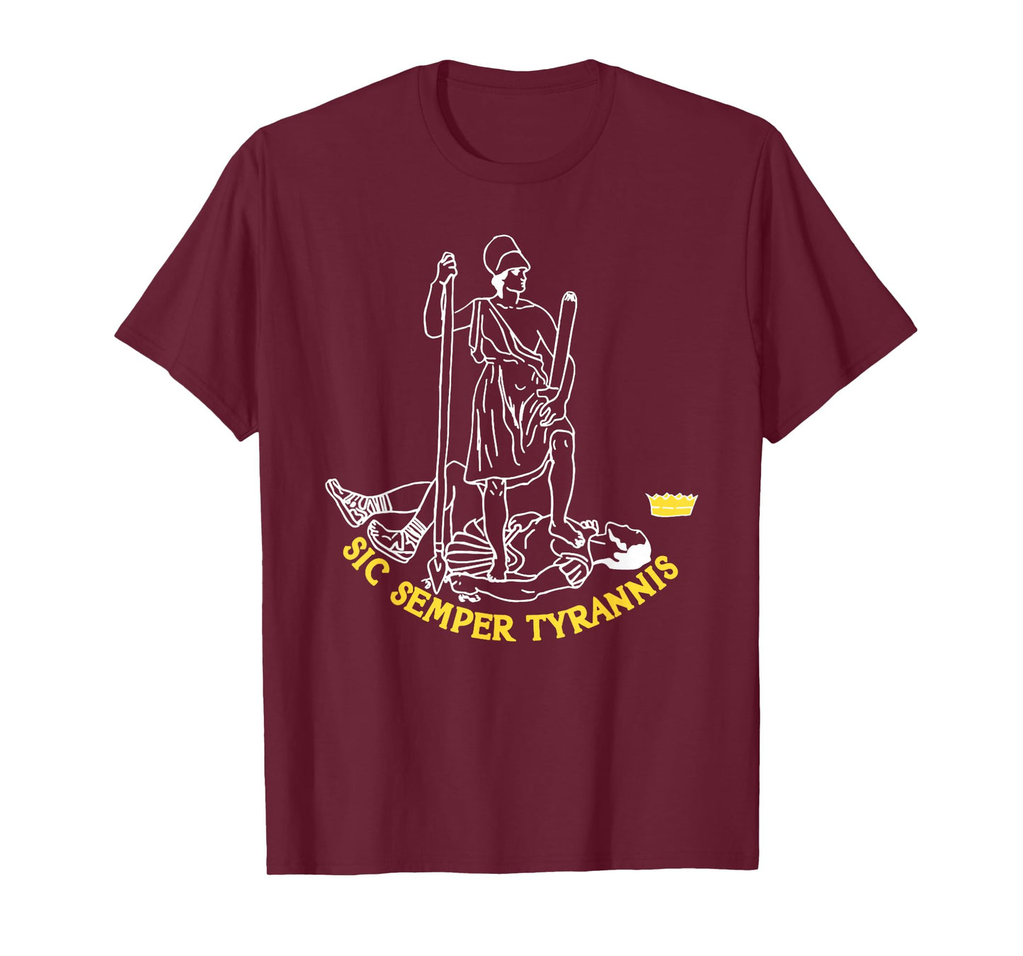 Sic Semper Tyrannis from the Virginia Flag T-Shirt