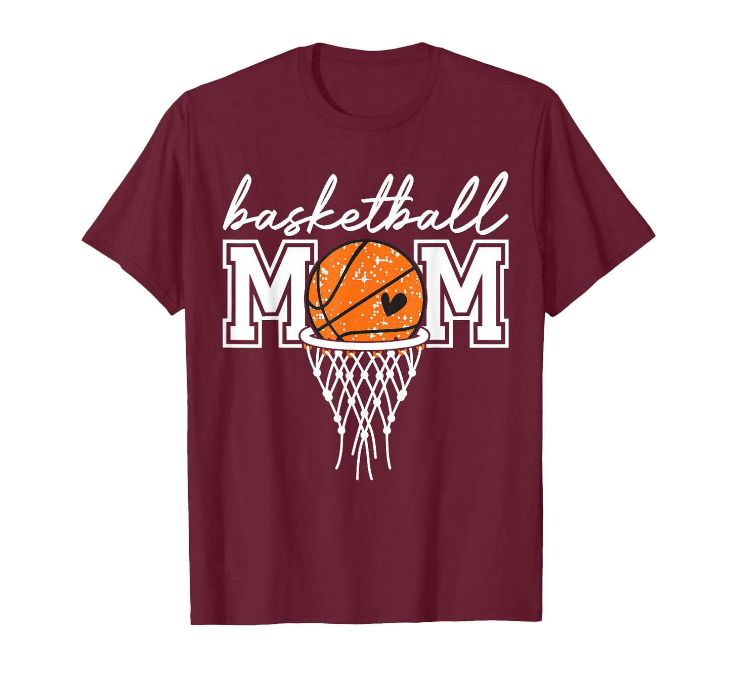 Retro Basketball Mom Mama Funny Mom Game Day Sports Mothers T-Shirt