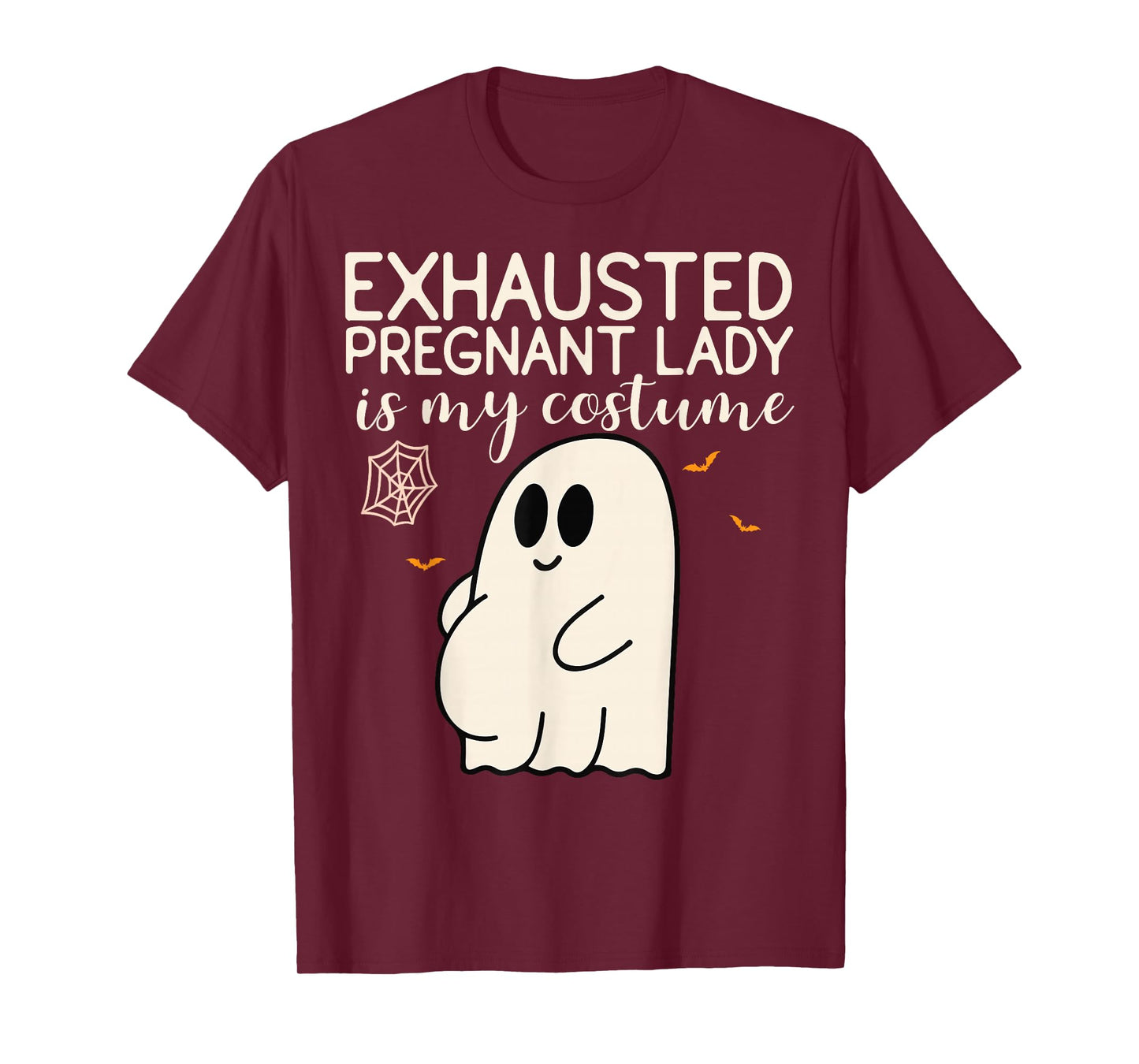 Exhausted Pregnant Lady is My Costume Pregnancy Announcement T-Shirt