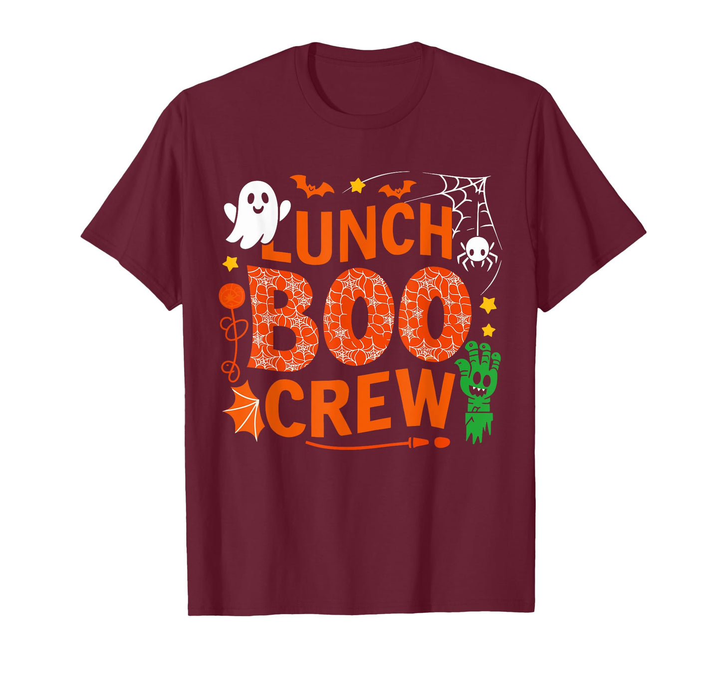 Lunch Lady Boo Crew Cafeteria Halloween Costume Matching T-Shirt