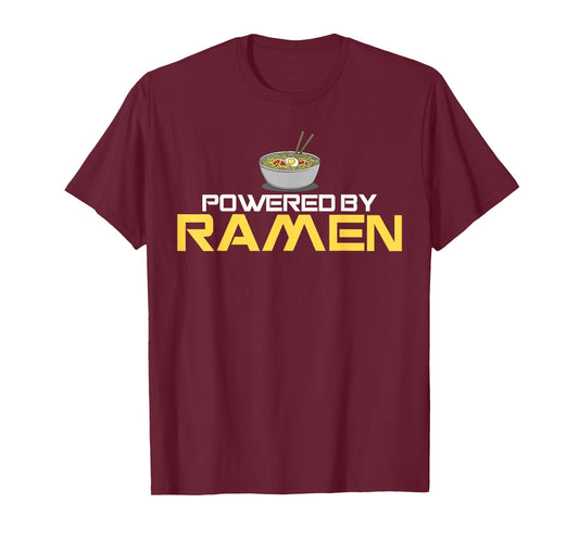 Powered by Ramen Japanese Anime Noodles T-Shirt