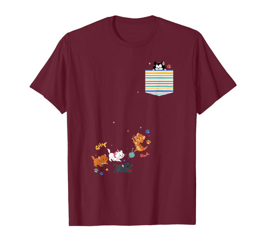 Disney The Aristocats Movie Kittens Pocket T-Shirt