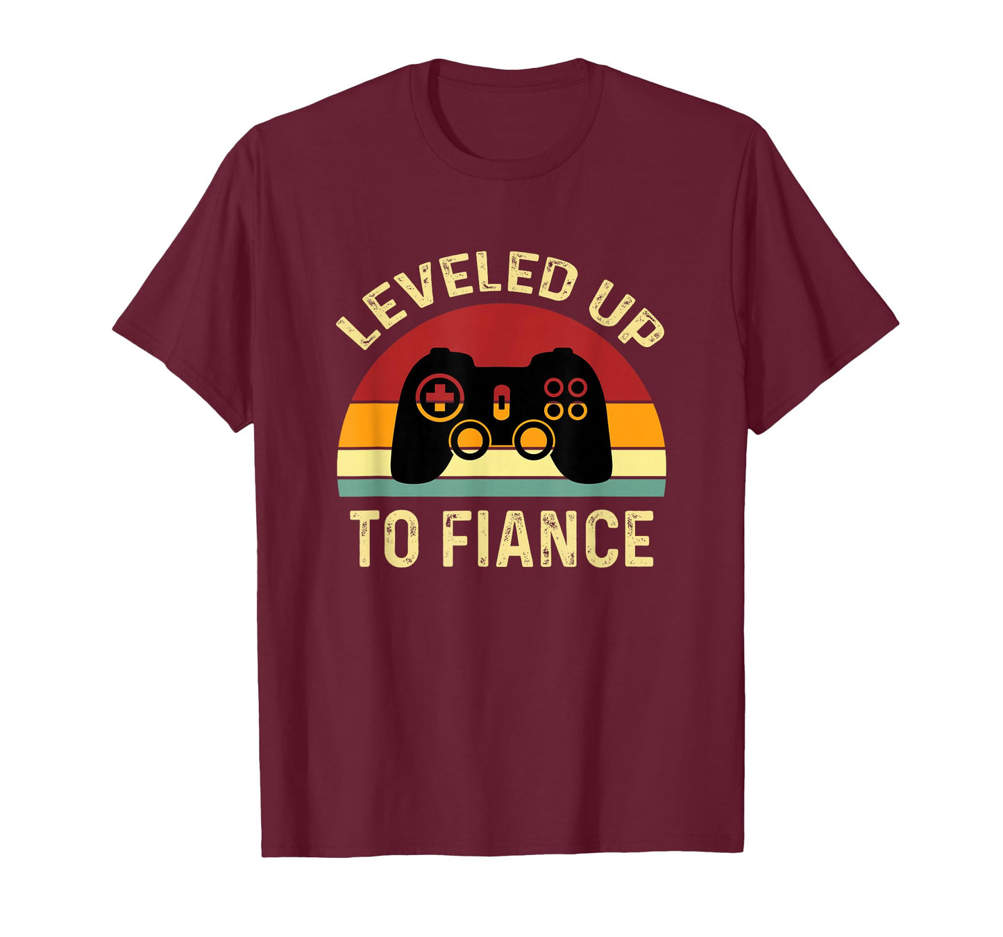 Leveled Up To Fiance Just Engaged Newly Engaged Couple T-Shirt