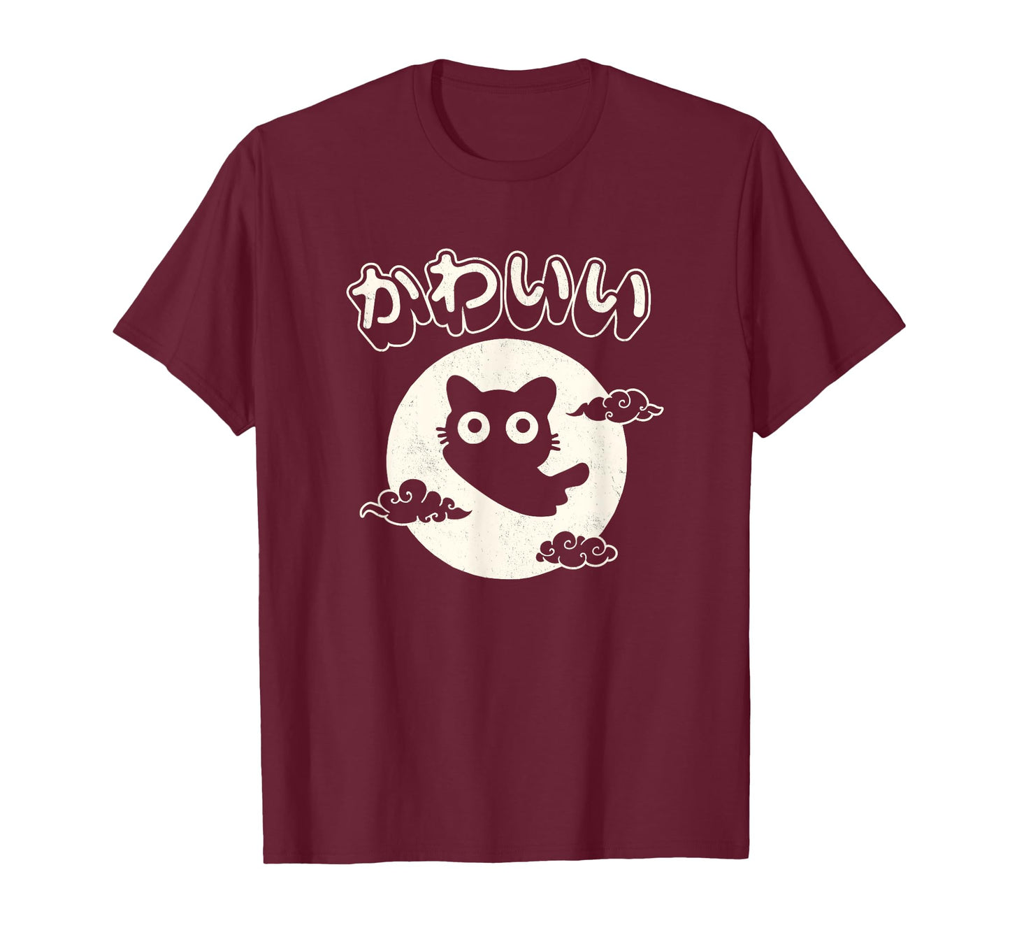 Kawaii cat Japanese black anime cat Cute T-Shirt