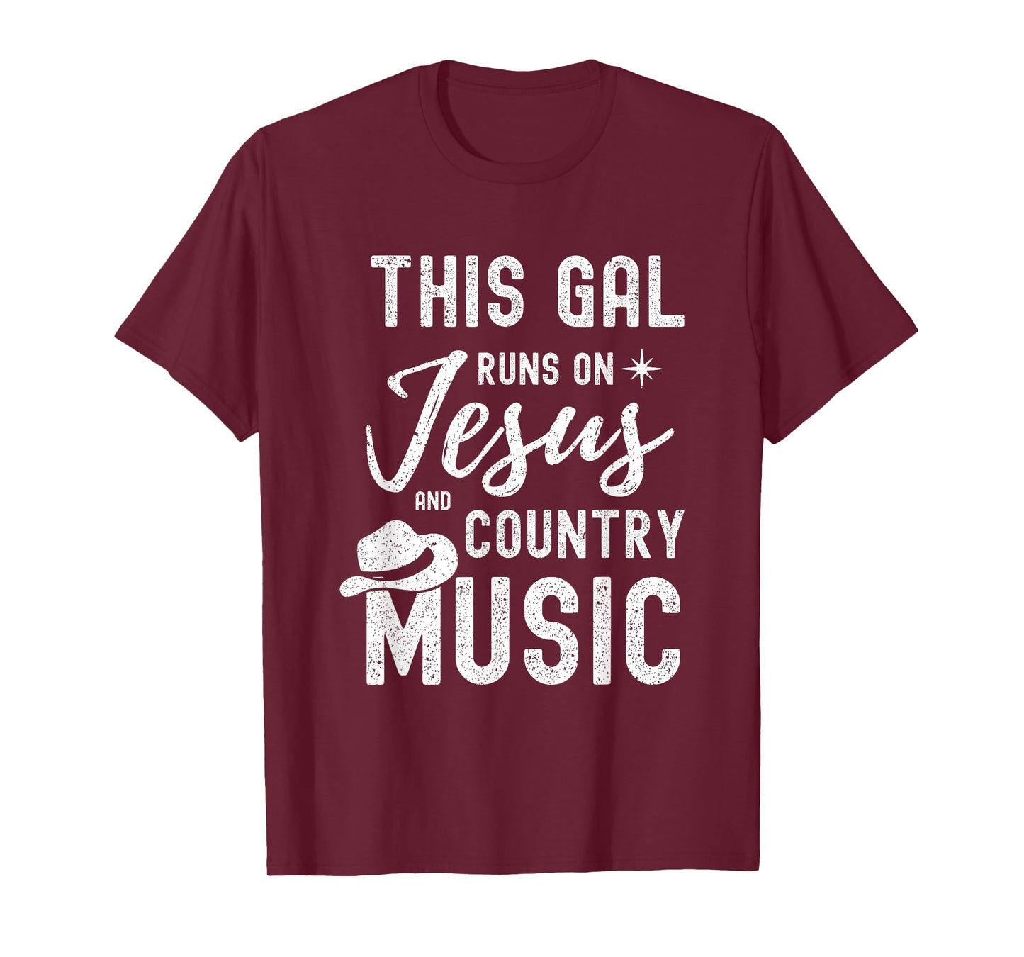 This Gal Runs On Jesus And Country Music Lover Western Women T-Shirt