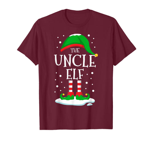 The Uncle Elf Christmas Family Matching Xmas Grandpa Funny T-Shirt