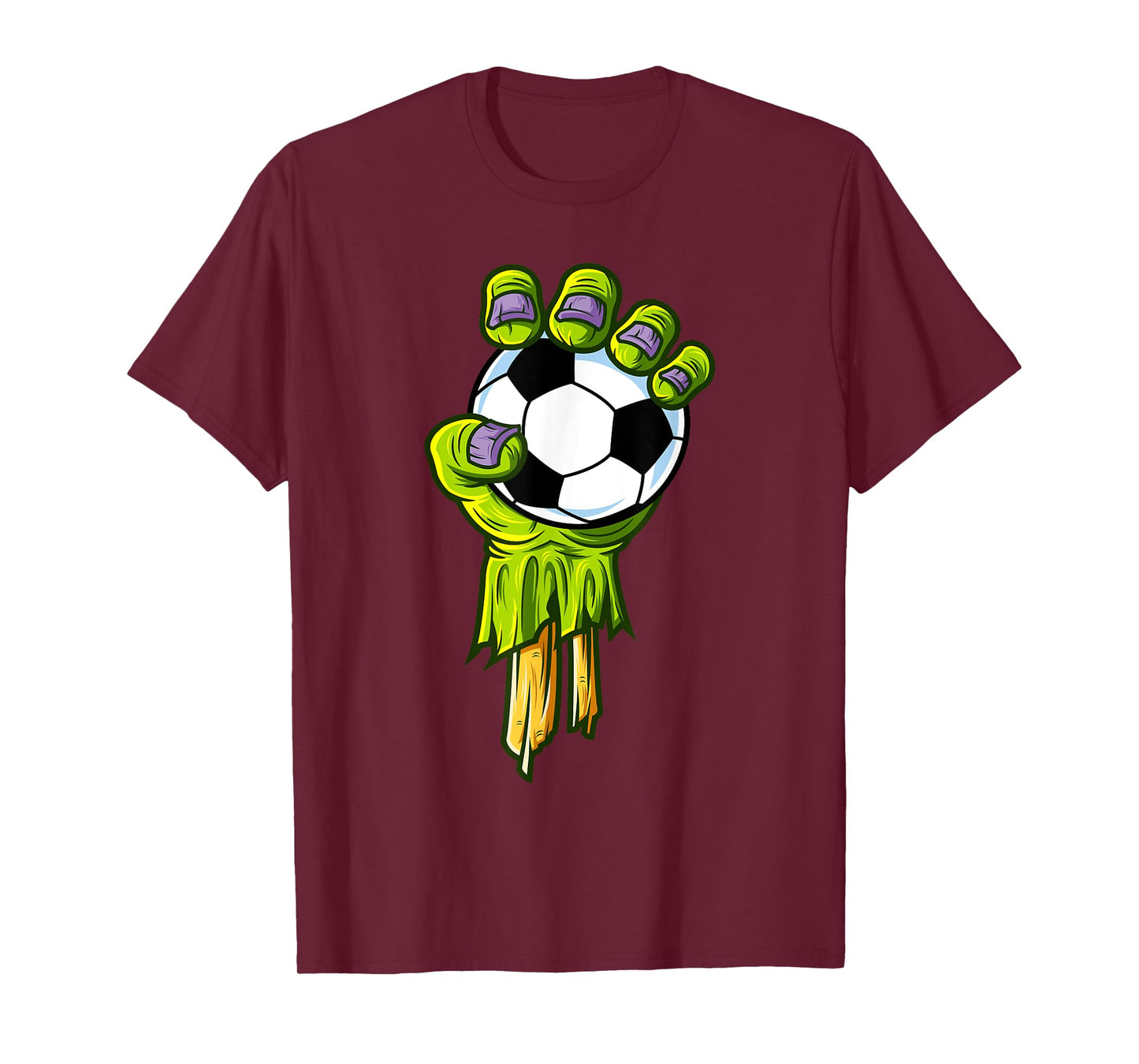 Zombie Hands Soccer Funny Horror Scary Halloween Costume T-Shirt