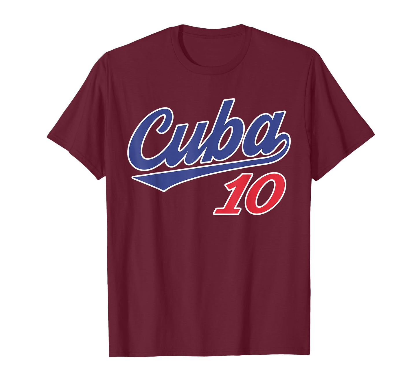 Cuba 10 Baseball Player Cuban Baseball Fans T-Shirt
