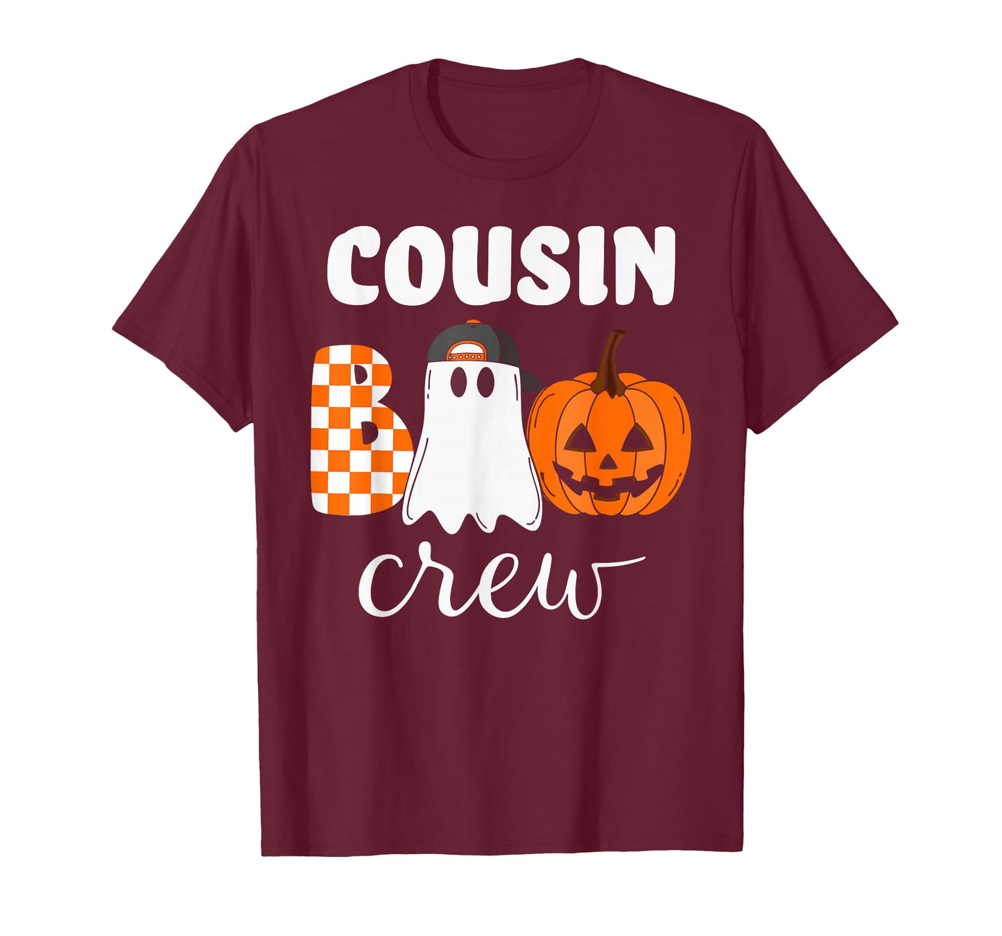 Cousin Boo Crew Halloween Pumpkin T-Shirt