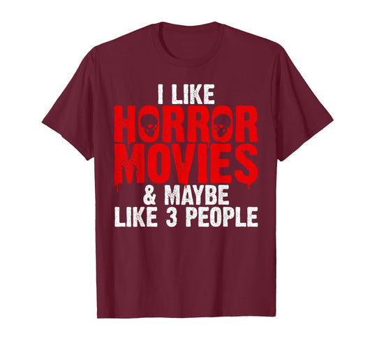 Funny Horror Movie Design For Men Women Horror Movie Lover T-Shirt