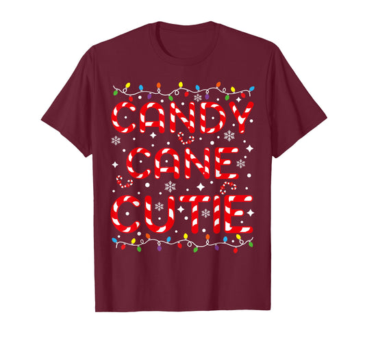Candy Cane Cutie Funny Christmas Kids Toddler Xmas Pajamas T-Shirt