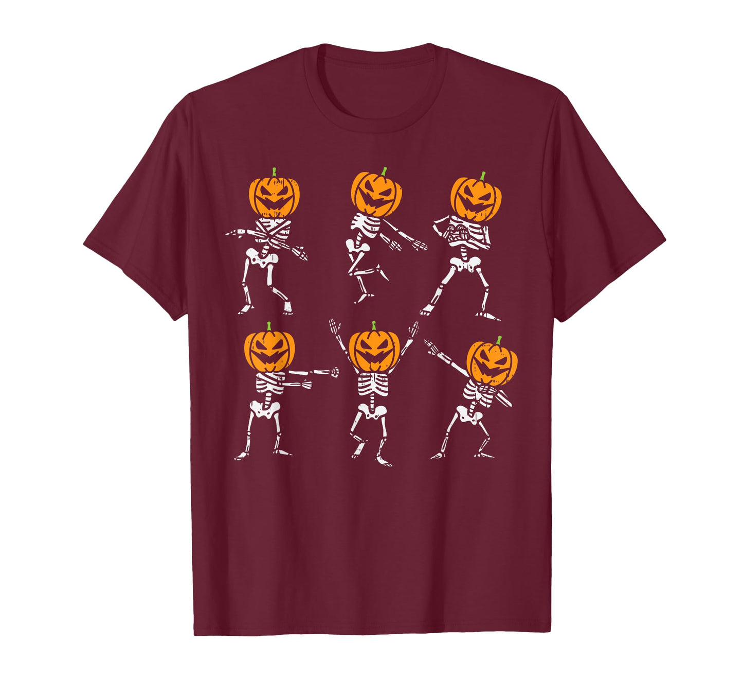 Dancing Pumpkin Skeletons Dab Yeet Floss Halloween Kids Boys T-Shirt