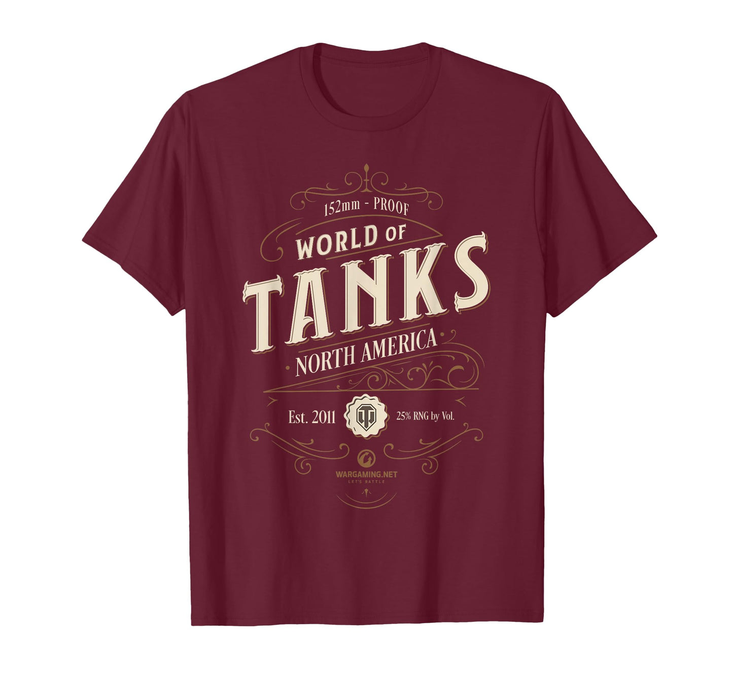 World of Tanks Vintage Label (Light) T-Shirt
