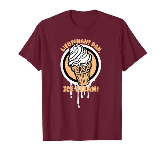 Lieutenant Ice Cream Funny Quote T-Shirt