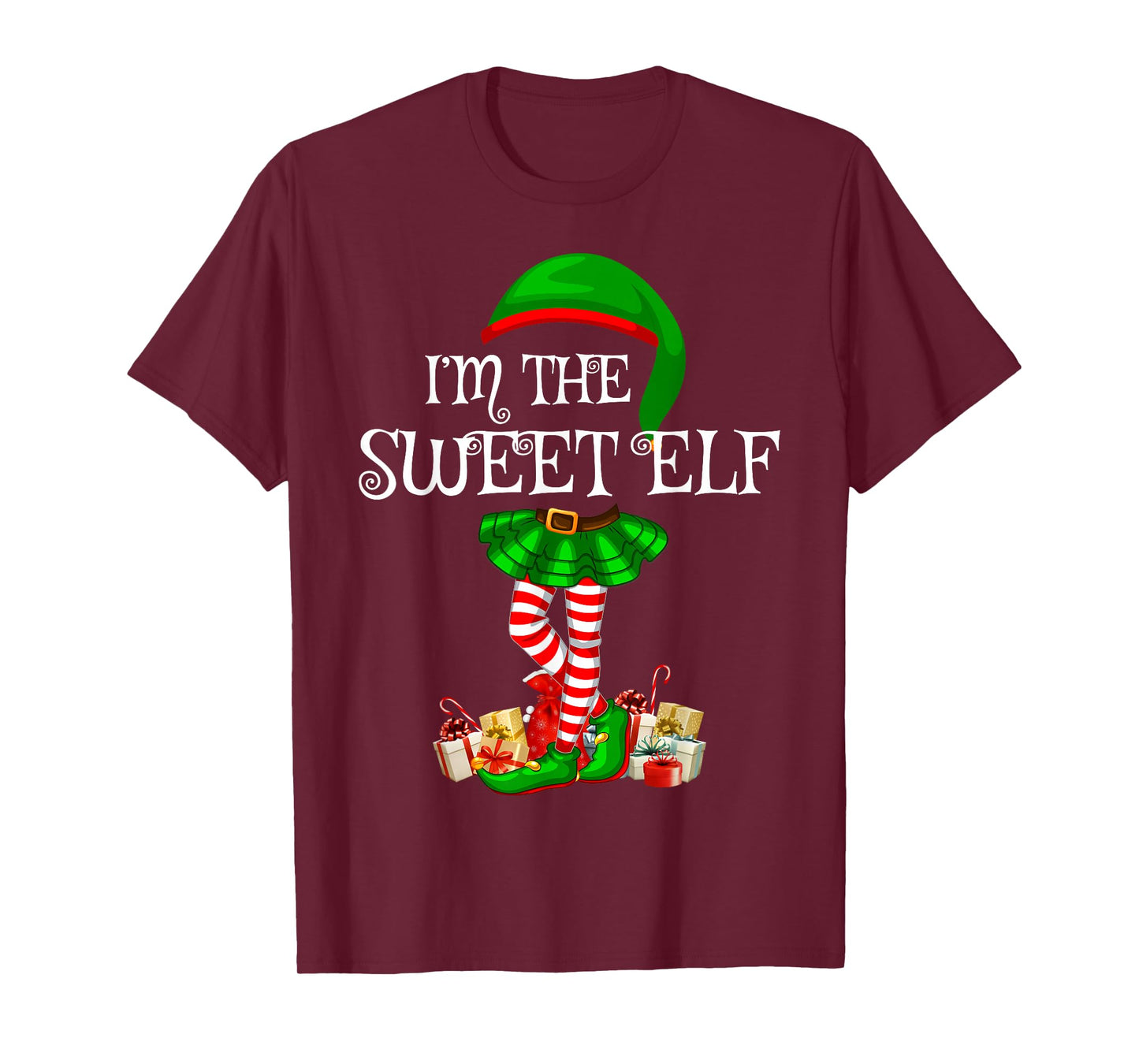 Matching Family Group I'm The Sweet Elf Christmas T-Shirt