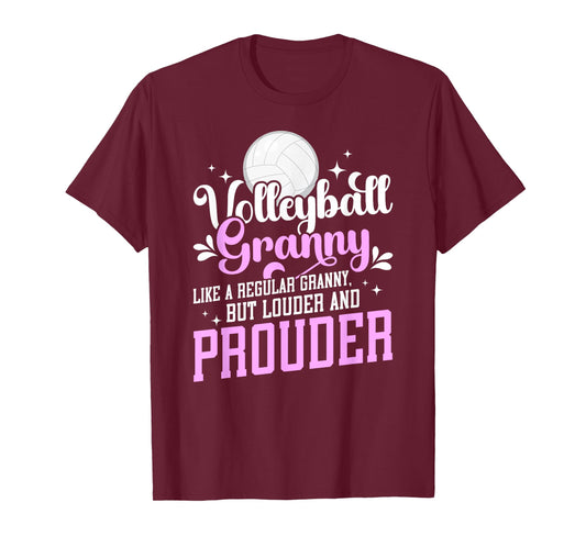 Volleyball Granny Of A Volleyball Player Granny Definition T-Shirt