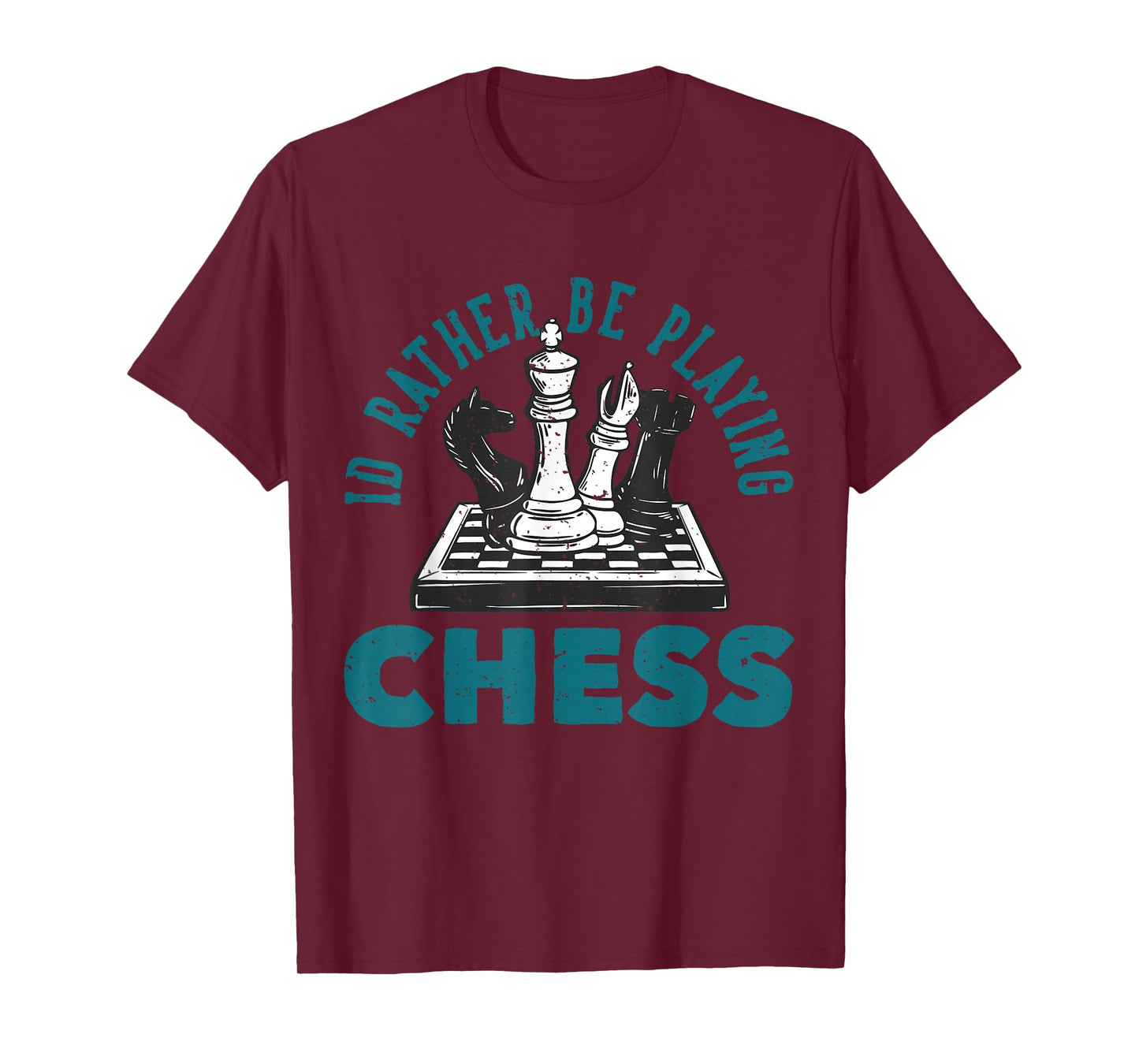 I Rather Be Playing Chessboard T-Shirt