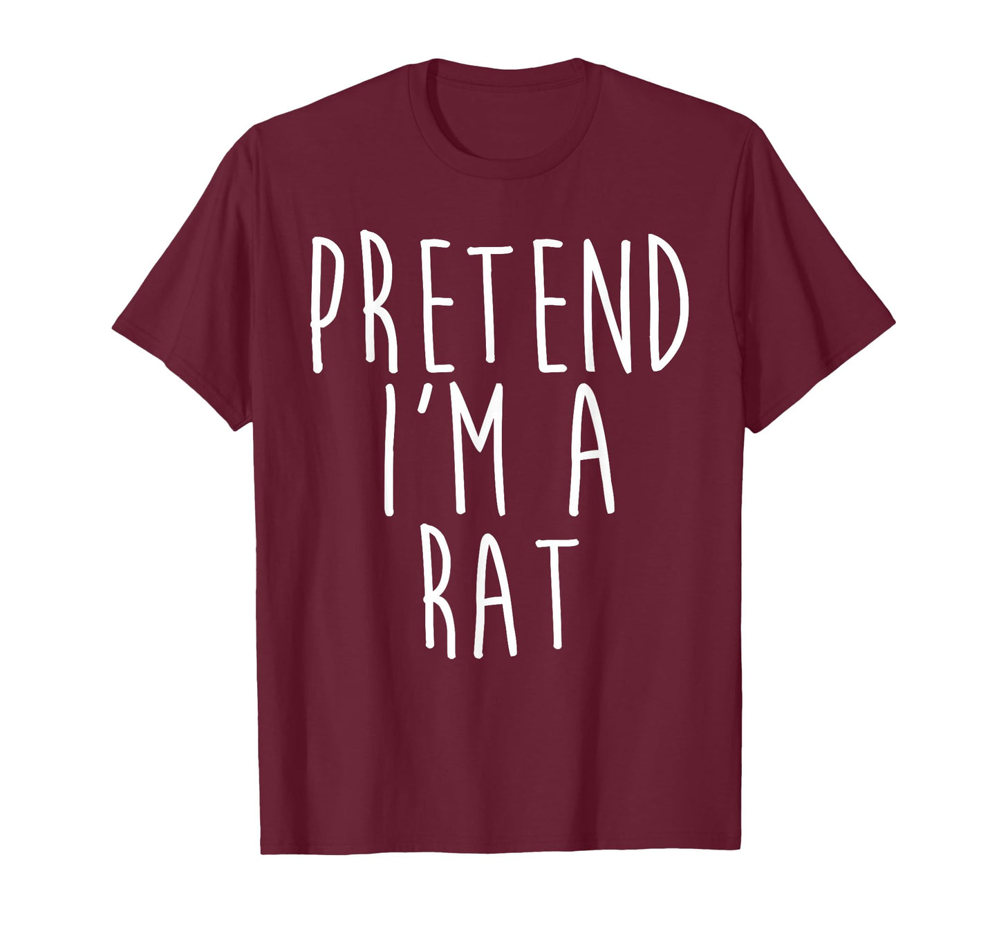 Pretend I'm A Rat Family Lazy Easy Costume Halloween Party T-Shirt