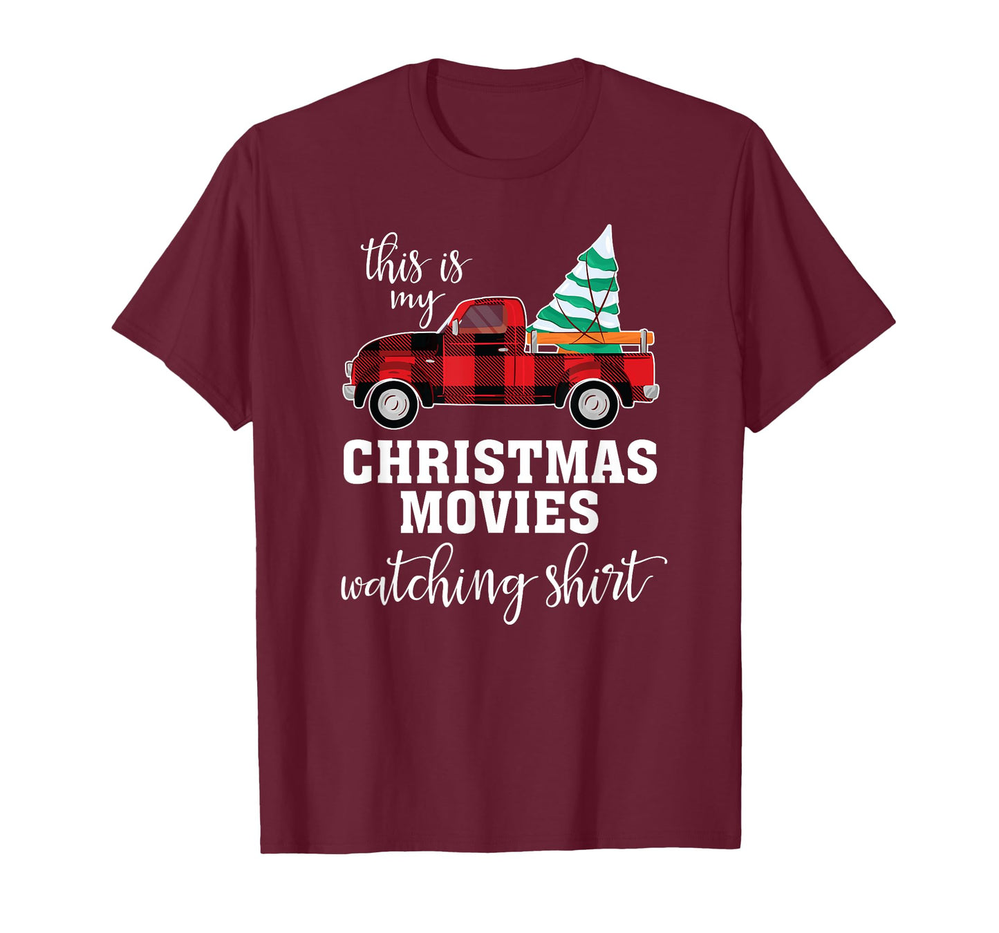 Christmas Movies Watching Shirt Women Boys Girls Xmas Movie T-Shirt