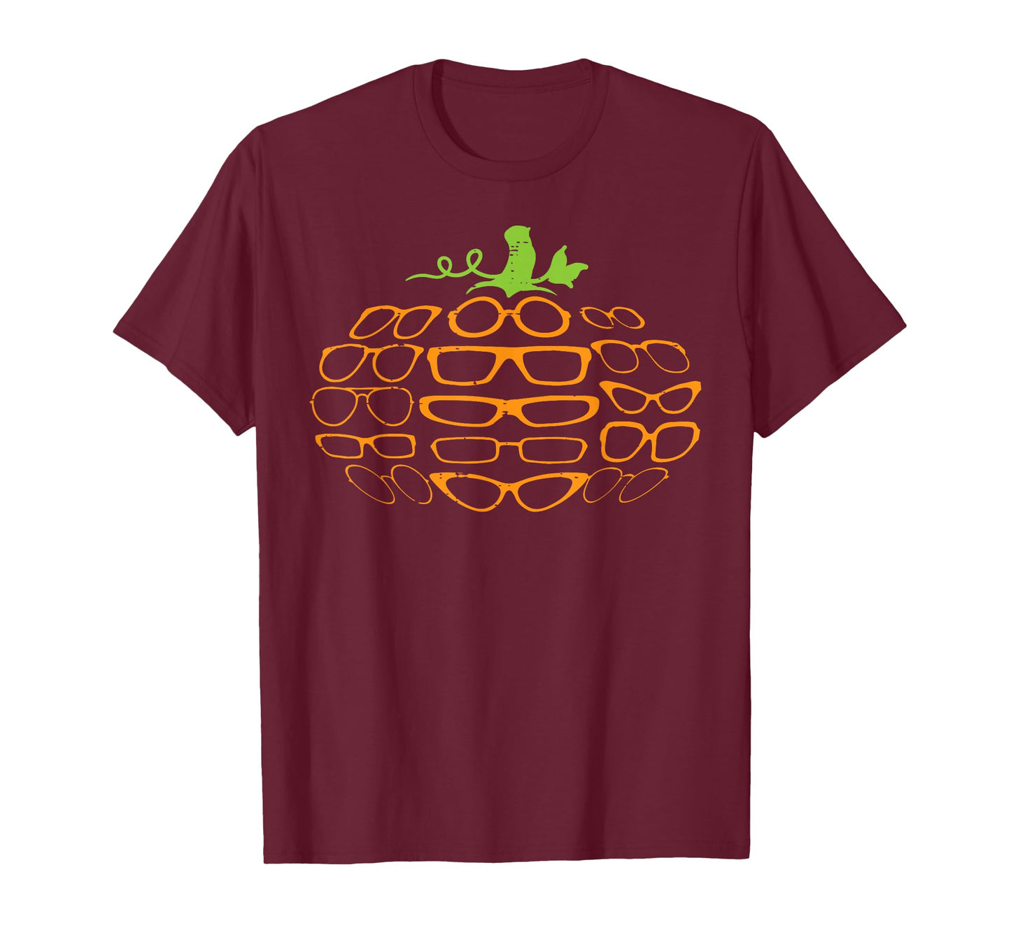 Halloween Optometry Glasses Pumpkin Optician Men Women Kids T-Shirt