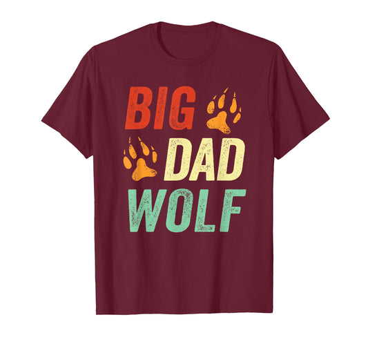 Dad Halloween Shirt Men Daddy Halloween Costume Big Dad Wolf T-Shirt