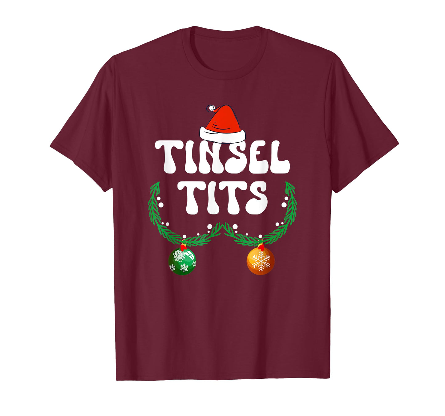 Jingle Balls Tinsel Tits Couple Chestnuts Christmas Pajamas T-Shirt