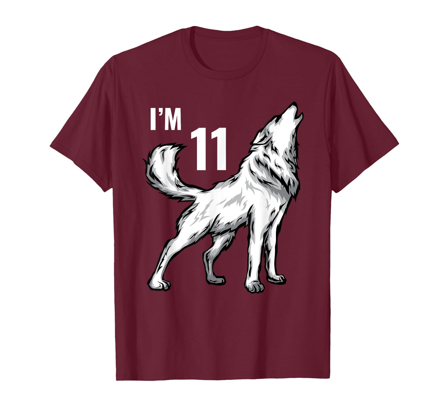 11th Birthday 11 Years Wolf Cub Howling Wolf Pack Wildlife T-Shirt