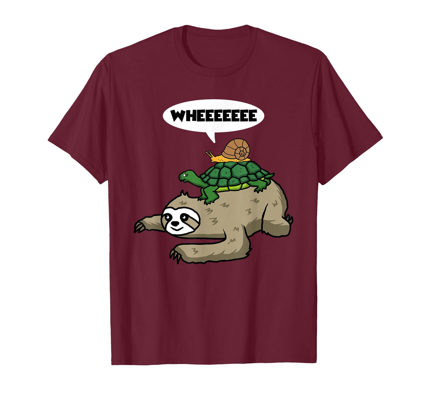 Sloth Turtle Snail T-Shirt
