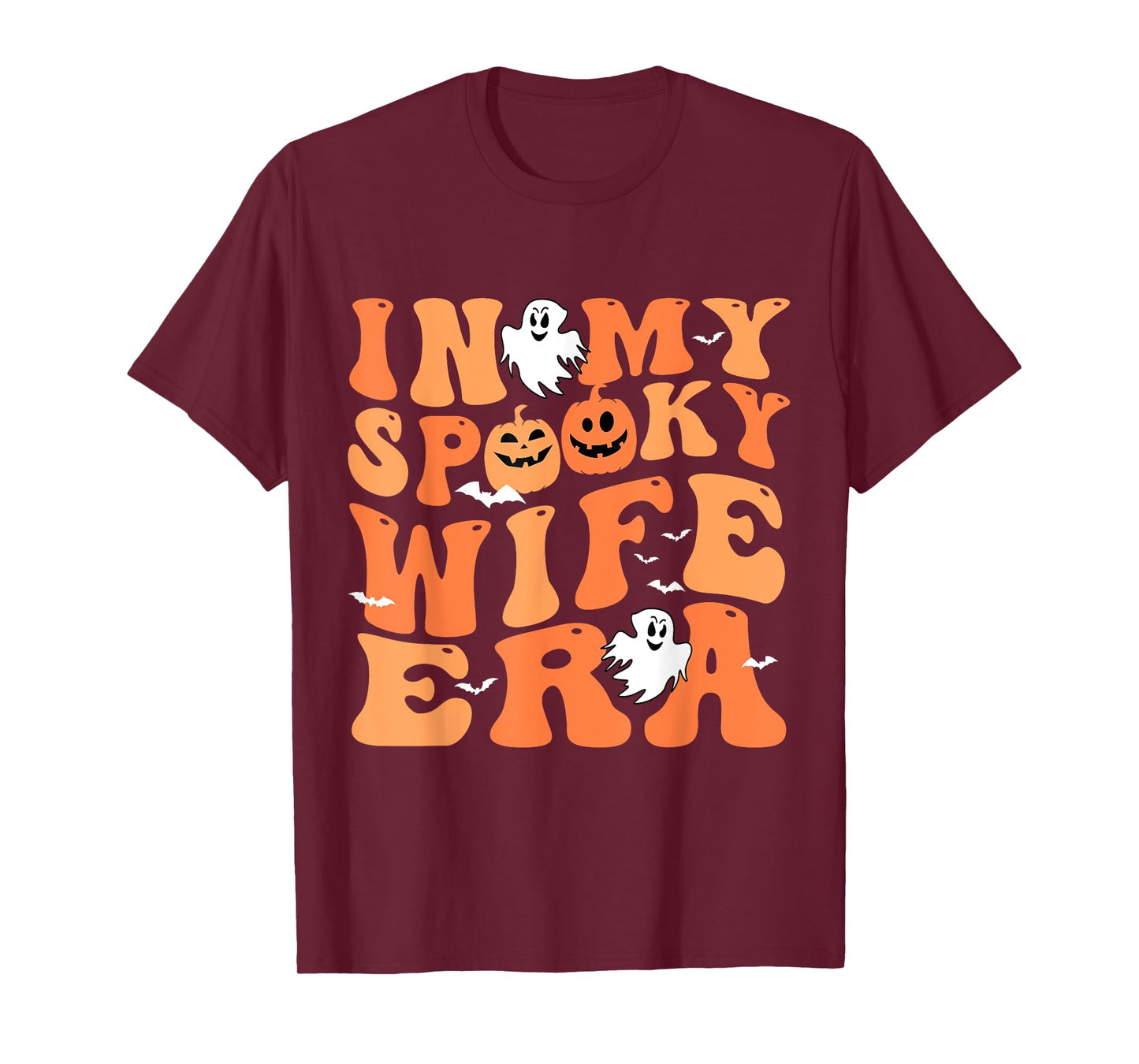 In My Spooky Wife Era Halloween Groovy For Wife T-Shirt