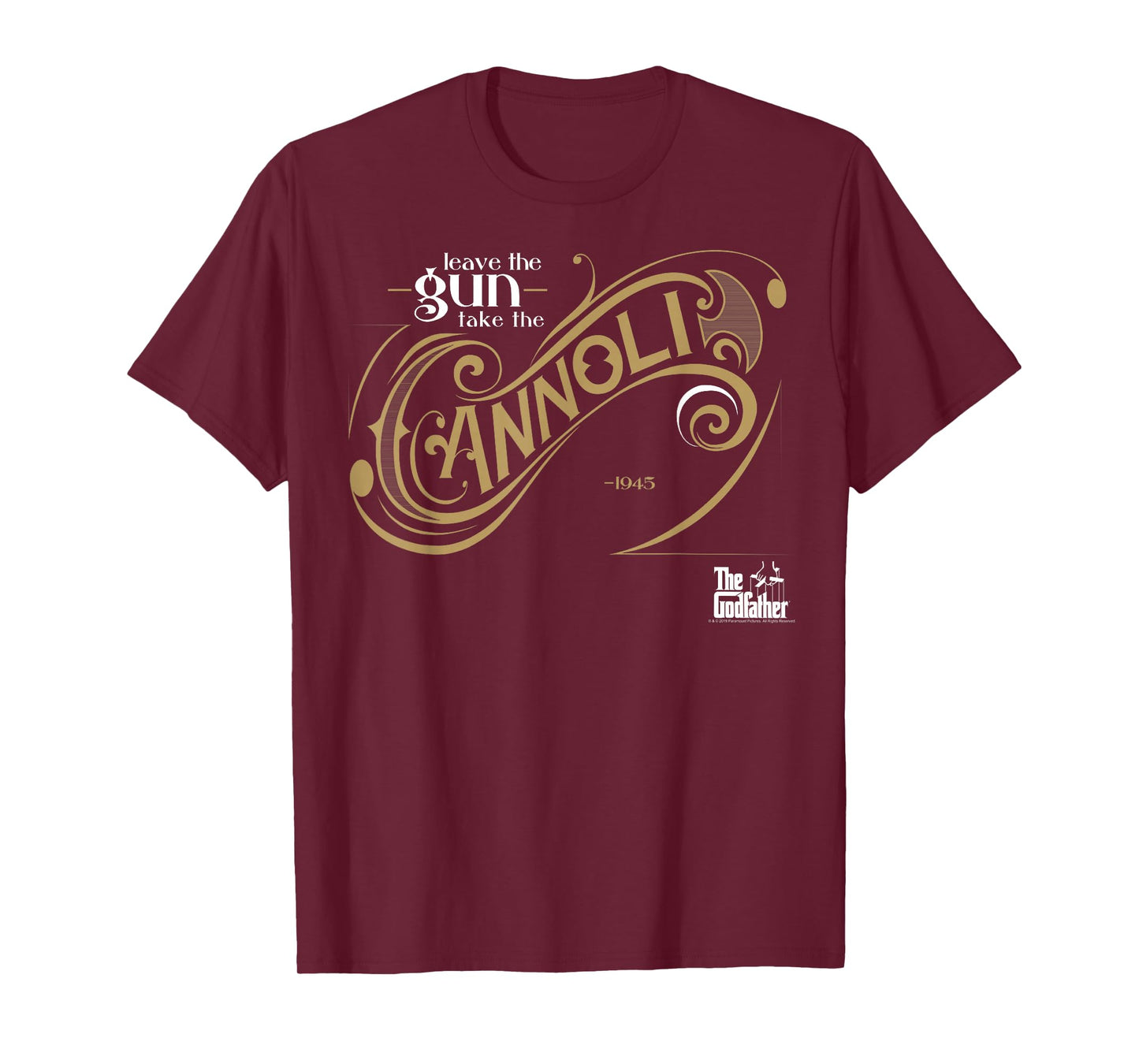 The Godfather Leave The Gun Take The Cannoli T-Shirt Small