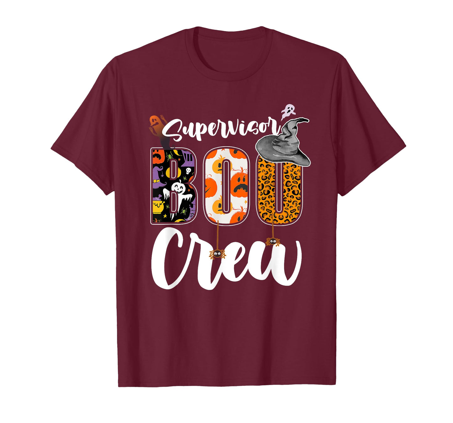 Supervisor Boo Crew Halloween Matching Manager T-Shirt