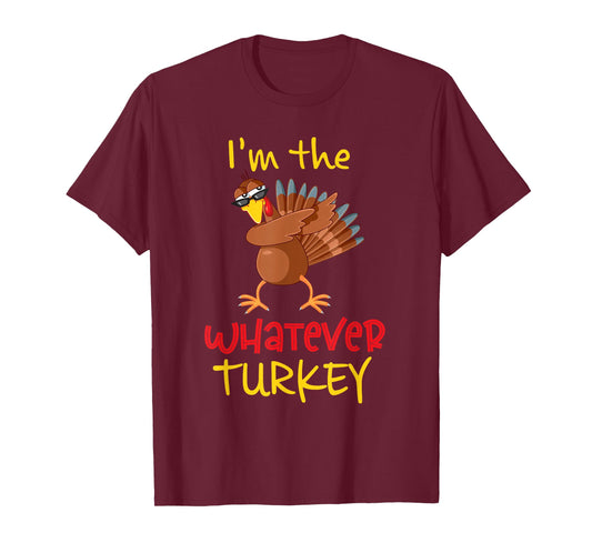 Whatever Turkey Matching Family Group Thanksgiving Party T-Shirt