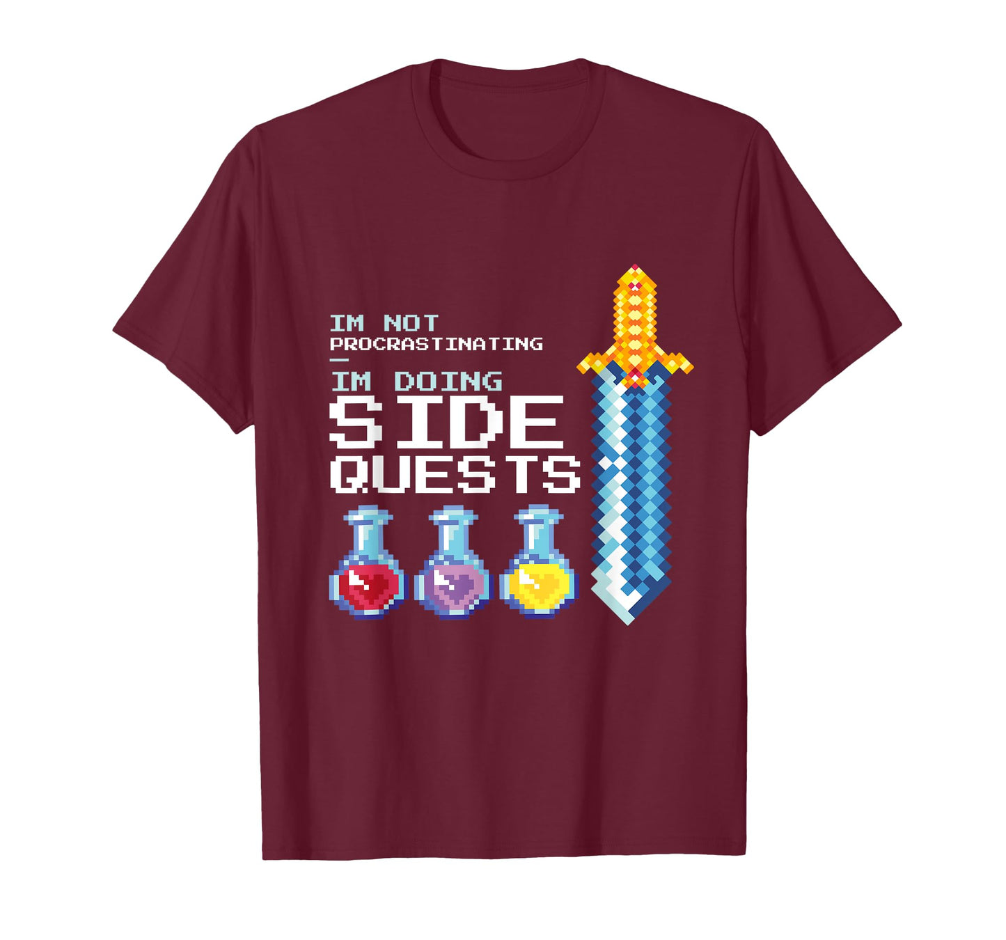 I'm not procrastinating i'm doing Side Quests MMOGA Games T-Shirt