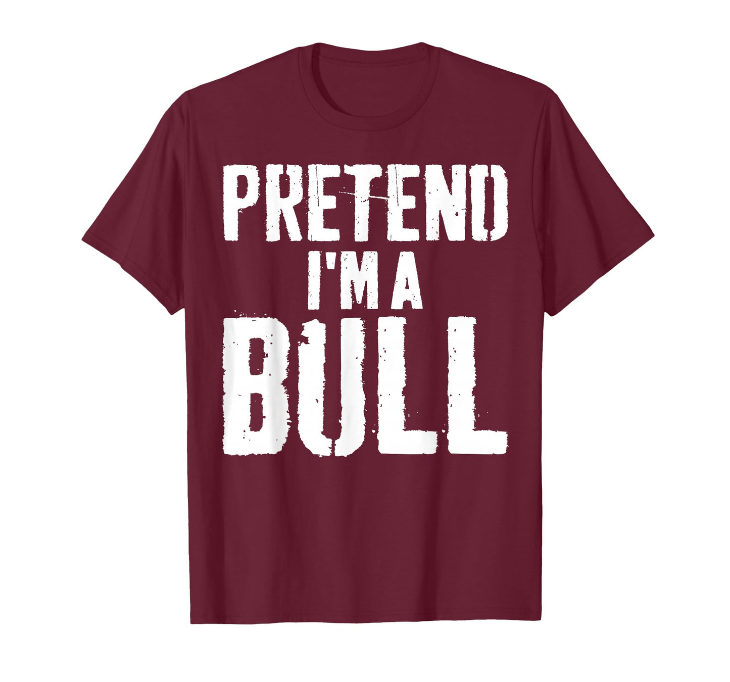 Lazy Easy Halloween Costume Pretend I'm A Bull T-Shirt