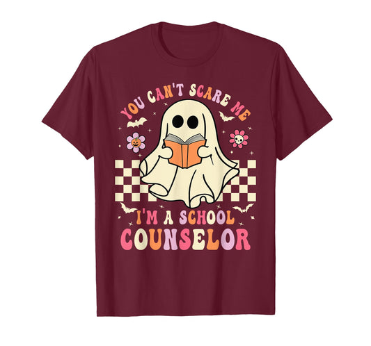 You Can't Scare Me I'm A School Counselor Halloween Spooky T-Shirt