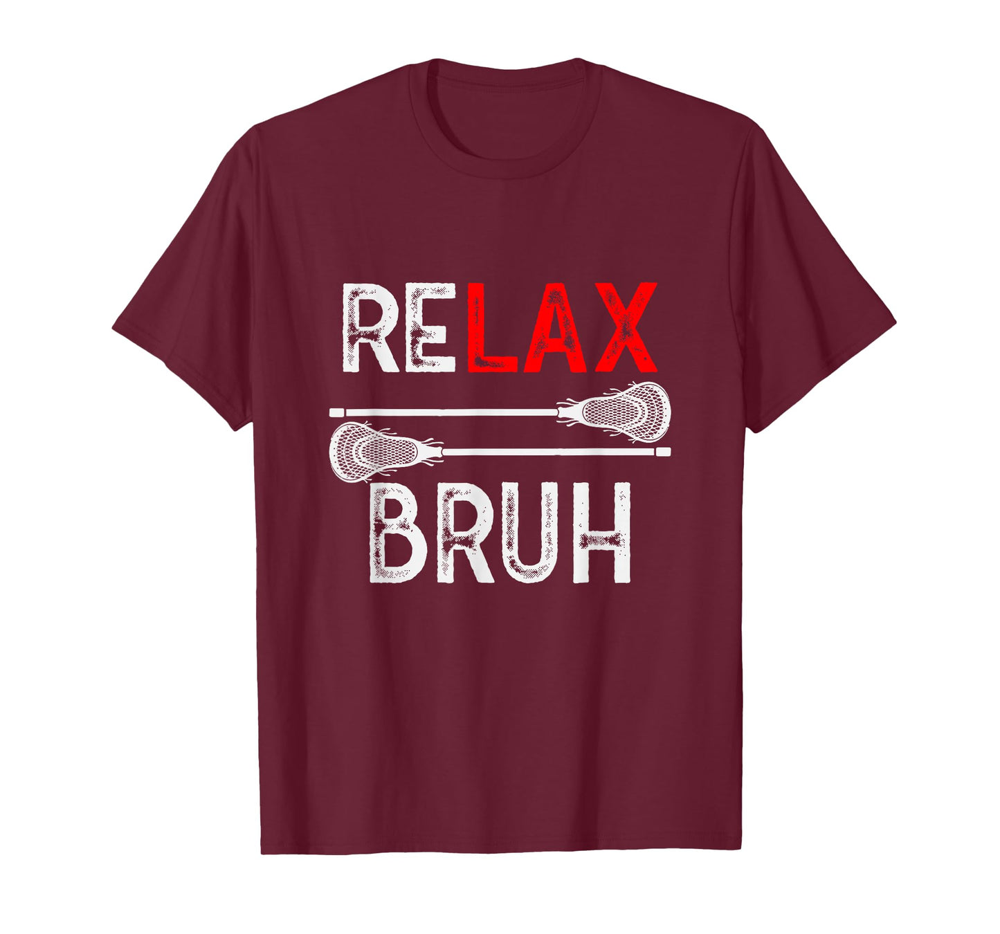 Lacrosse RELAX Bruh LAX Graphic Tee Girl Boy Teen Funny T-Shirt