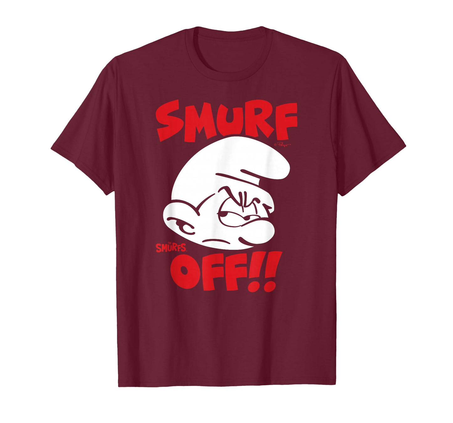 The Smurfs Smurf Off! Grouchy Smurf Retro Cartoon T-Shirt