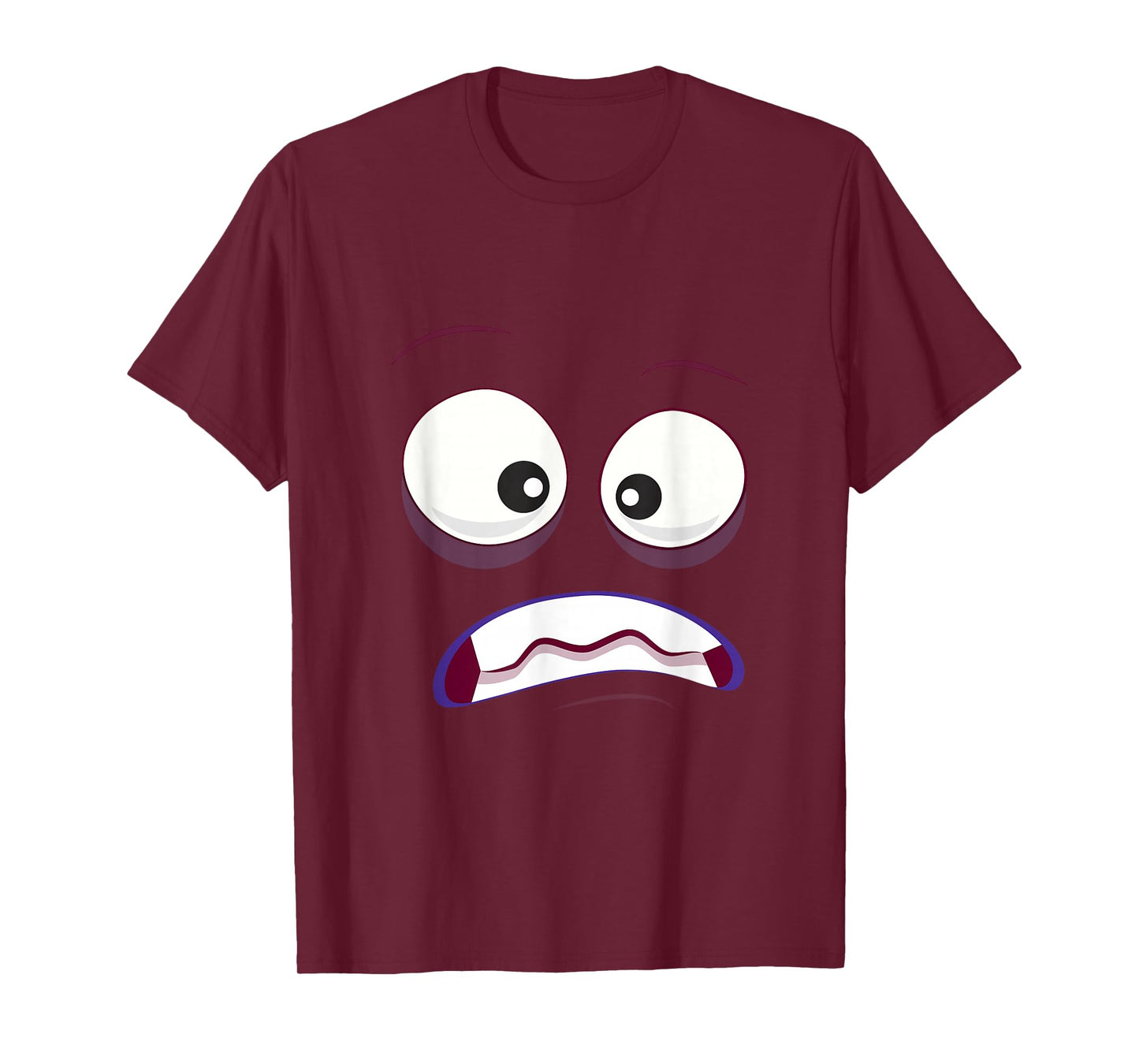 Cute Face Funny Ghost Surprised Monster Costume Halloween T-Shirt