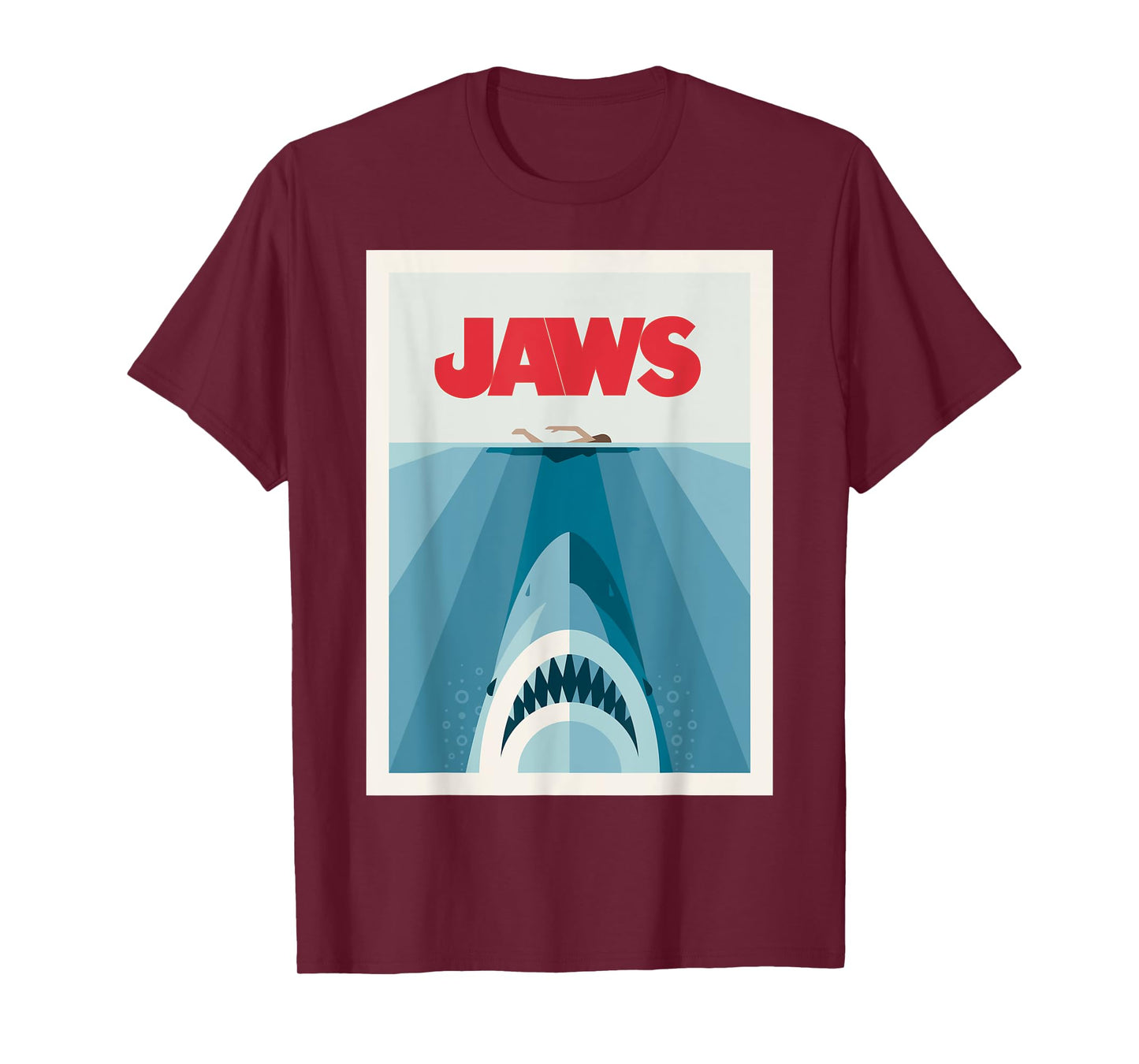Jaws 50th Anniversary Poster Vector Front & Back T-Shirt