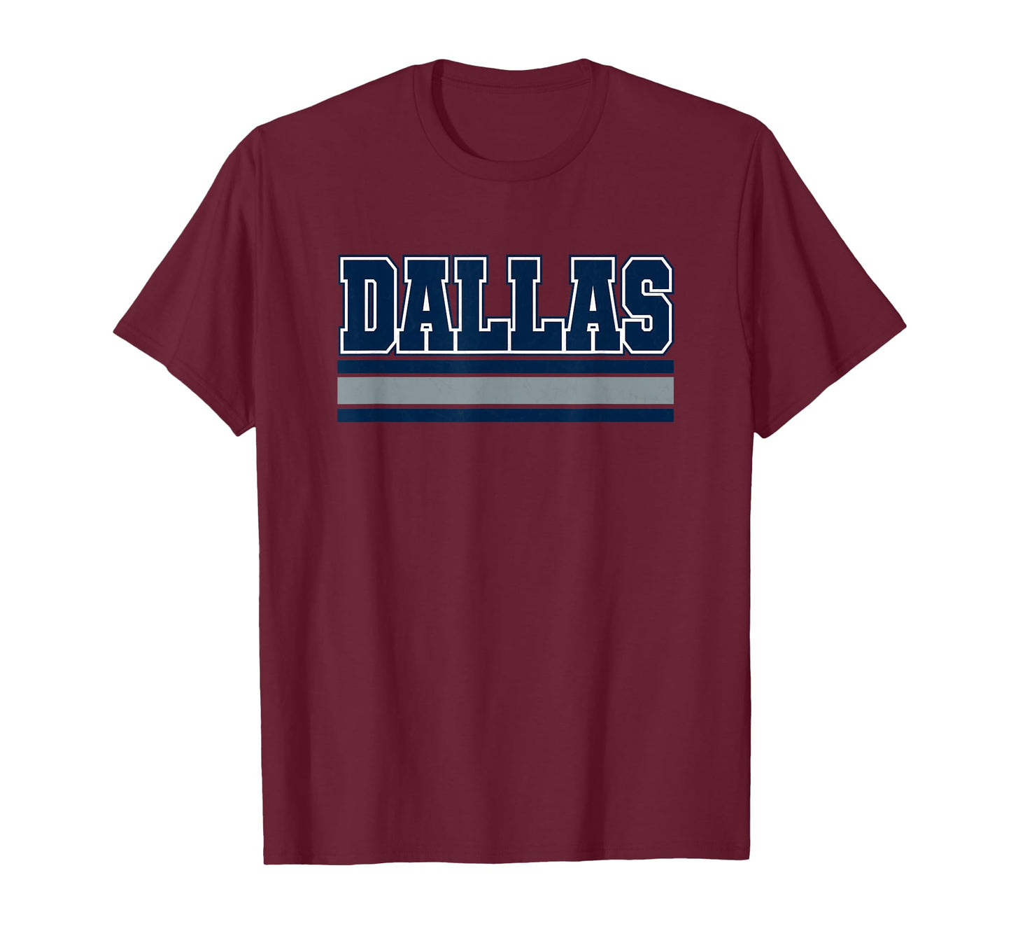 Dallas Blue & Light Grey Throwback Dallas TX Tailgate Party T-Shirt