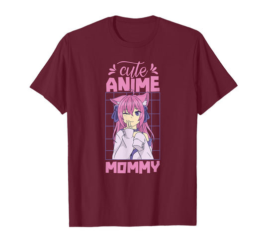 Cute Anime Mommy Hobby Animes Lover Saying Mom Mother Mama T-Shirt