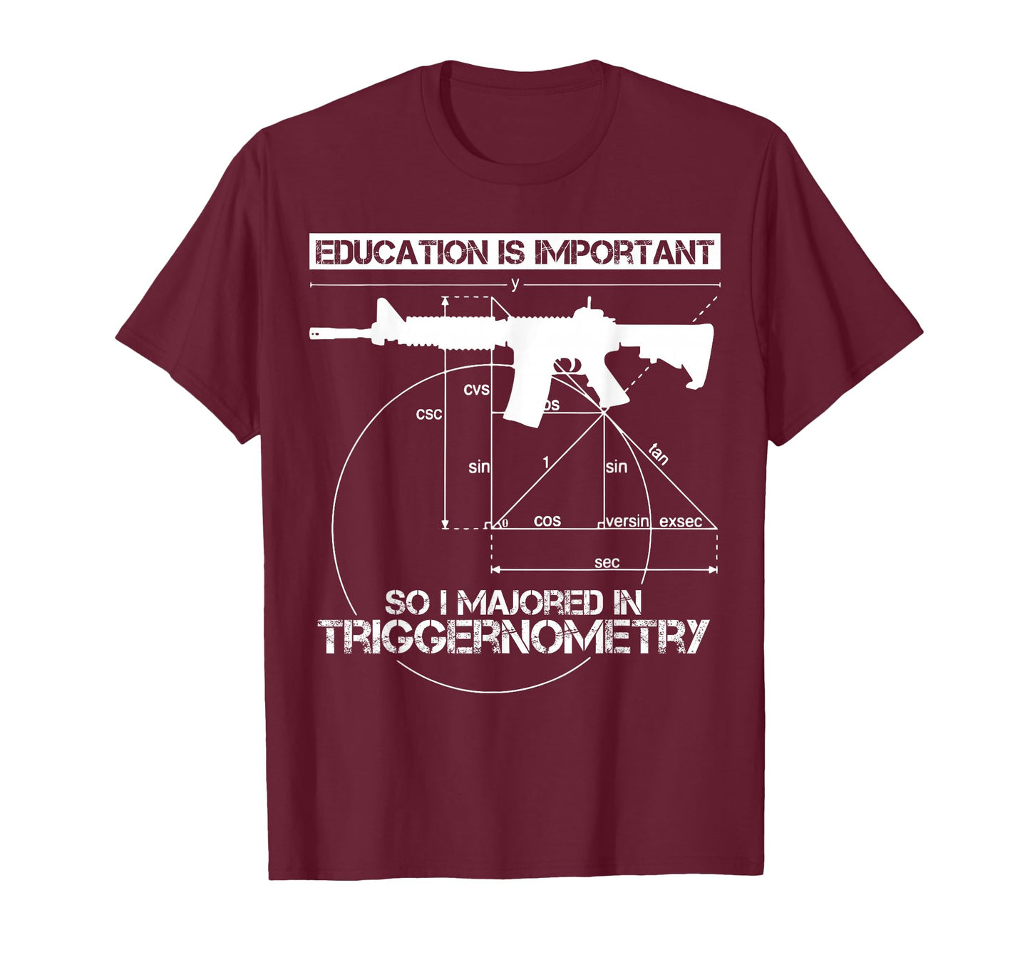Education Is Important So I Majored In Triggernometry T-Shirt
