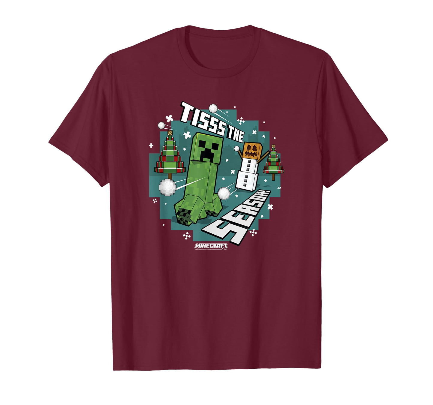 Minecraft Christmas Tisss The Season T-Shirt